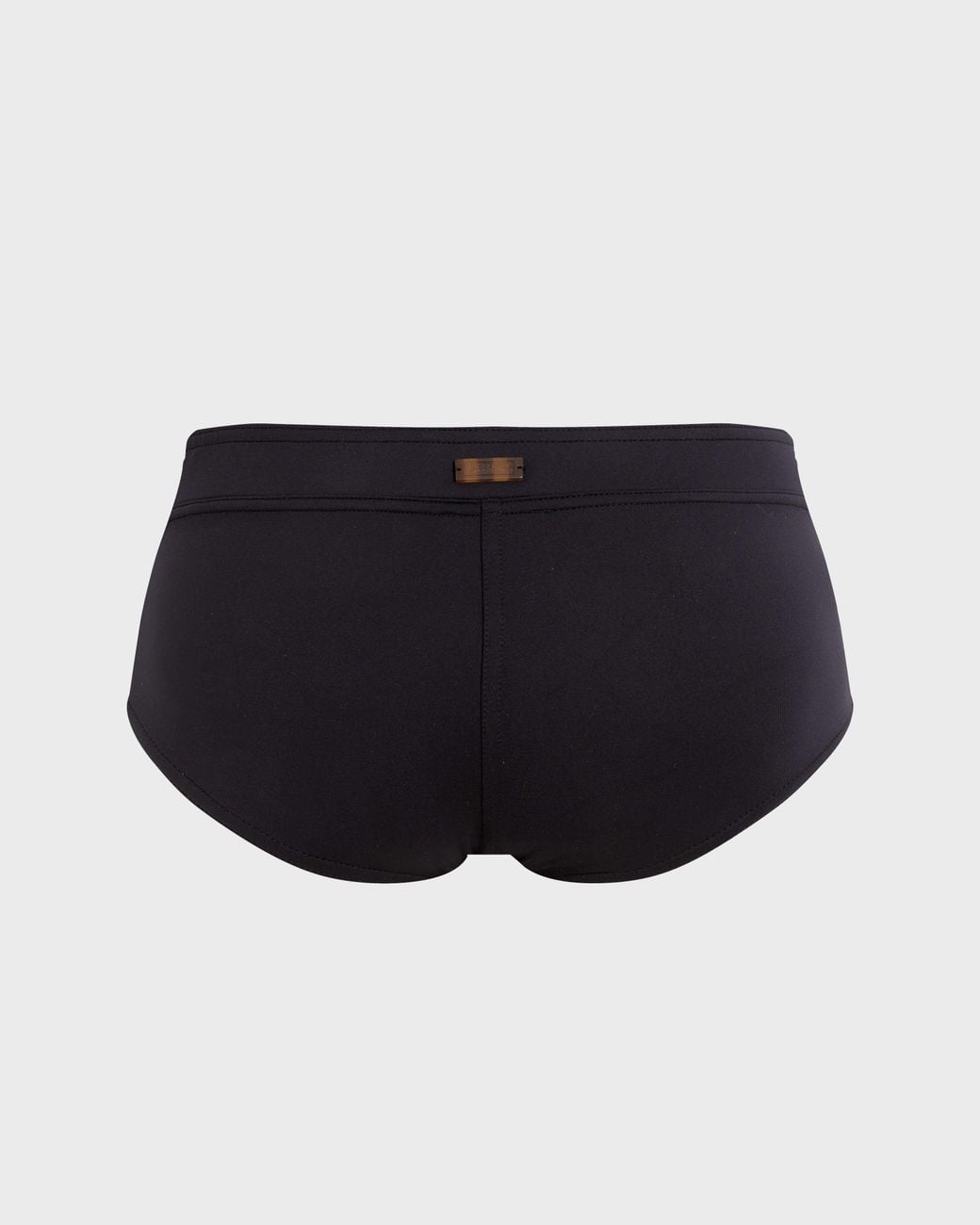 Vilebrequin Black Midi Brief Sculpting Bikini Bottom Solid