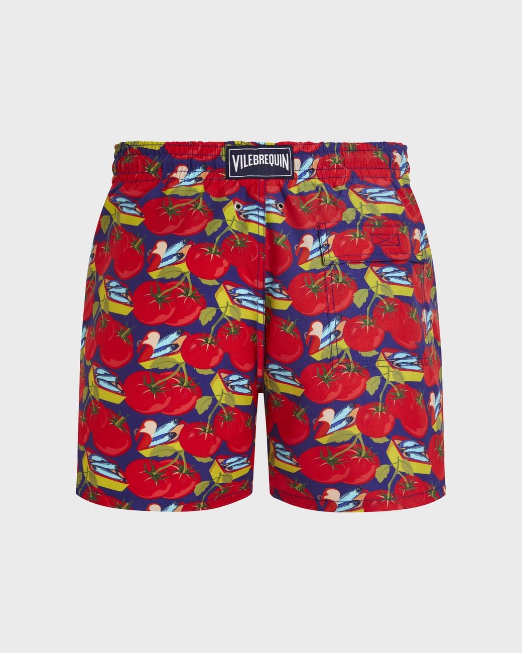 Vilebrequin Red Swim Shorts Sardine And Tomato for men