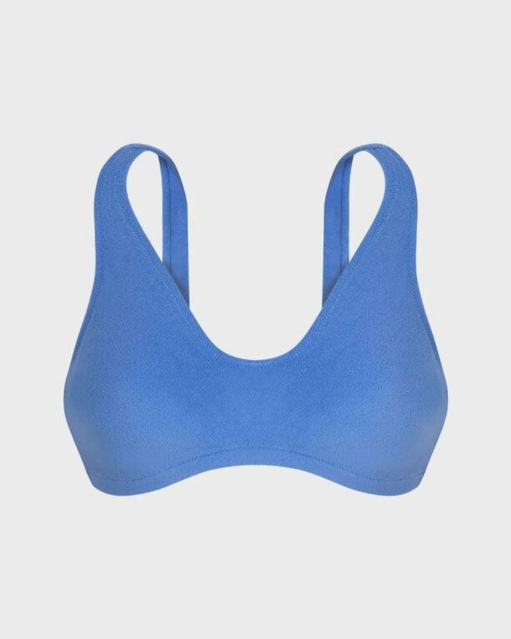 Vilebrequin Blue Terry Bikini Top Solid