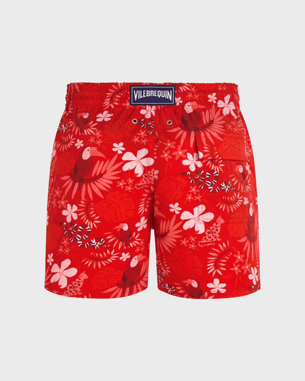 Vilebrequin Red Stretch Short Swim Shorts Papel De Embrulho for men