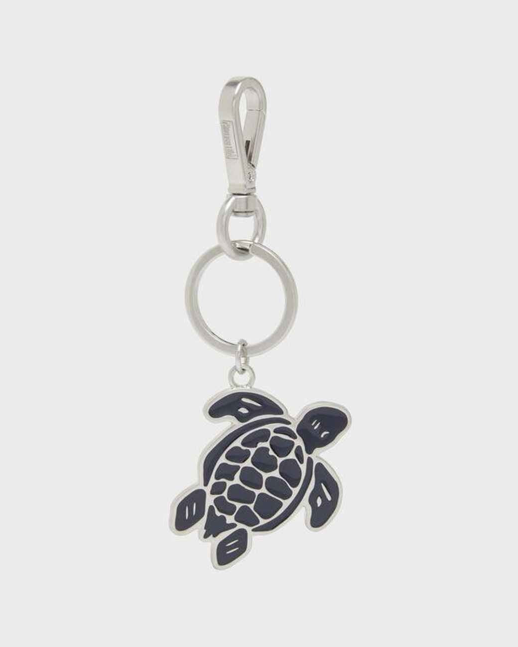 Vilebrequin White Keyring Zamak Turtle