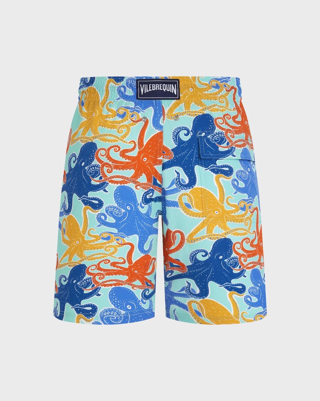Vilebrequin Blue Long Stretch Swim Shorts Octopussy for men