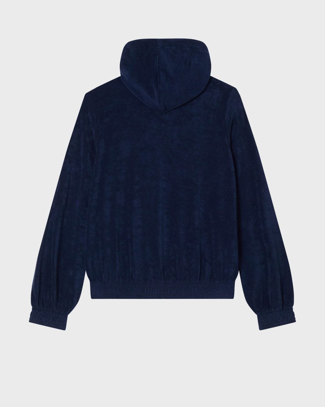 Vilebrequin Blue Terry Full Zip Hoodie Solid