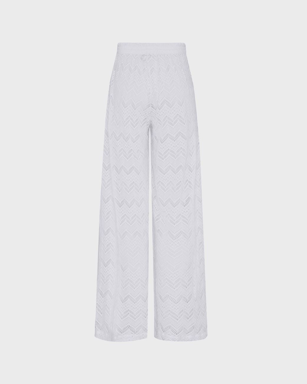 Vilebrequin White Wide-Leg Pants Mesh