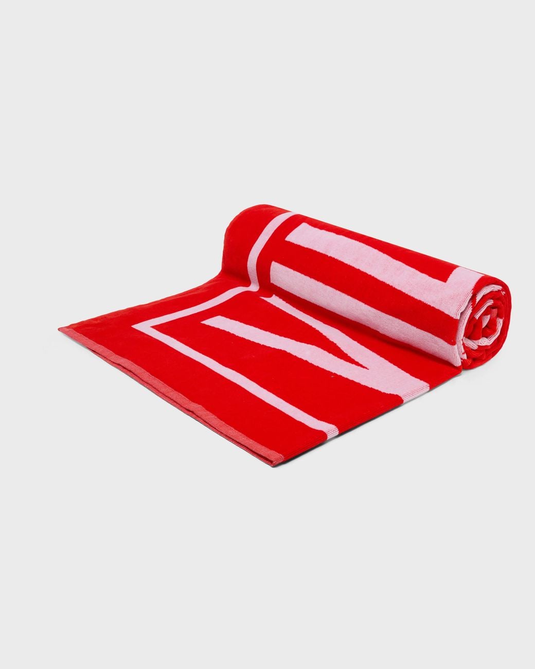 Vilebrequin Red Cotton Jacquard Beach Towel