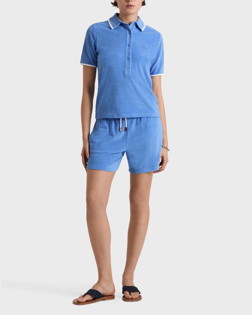 Vilebrequin Blue Terry Shorts Solid