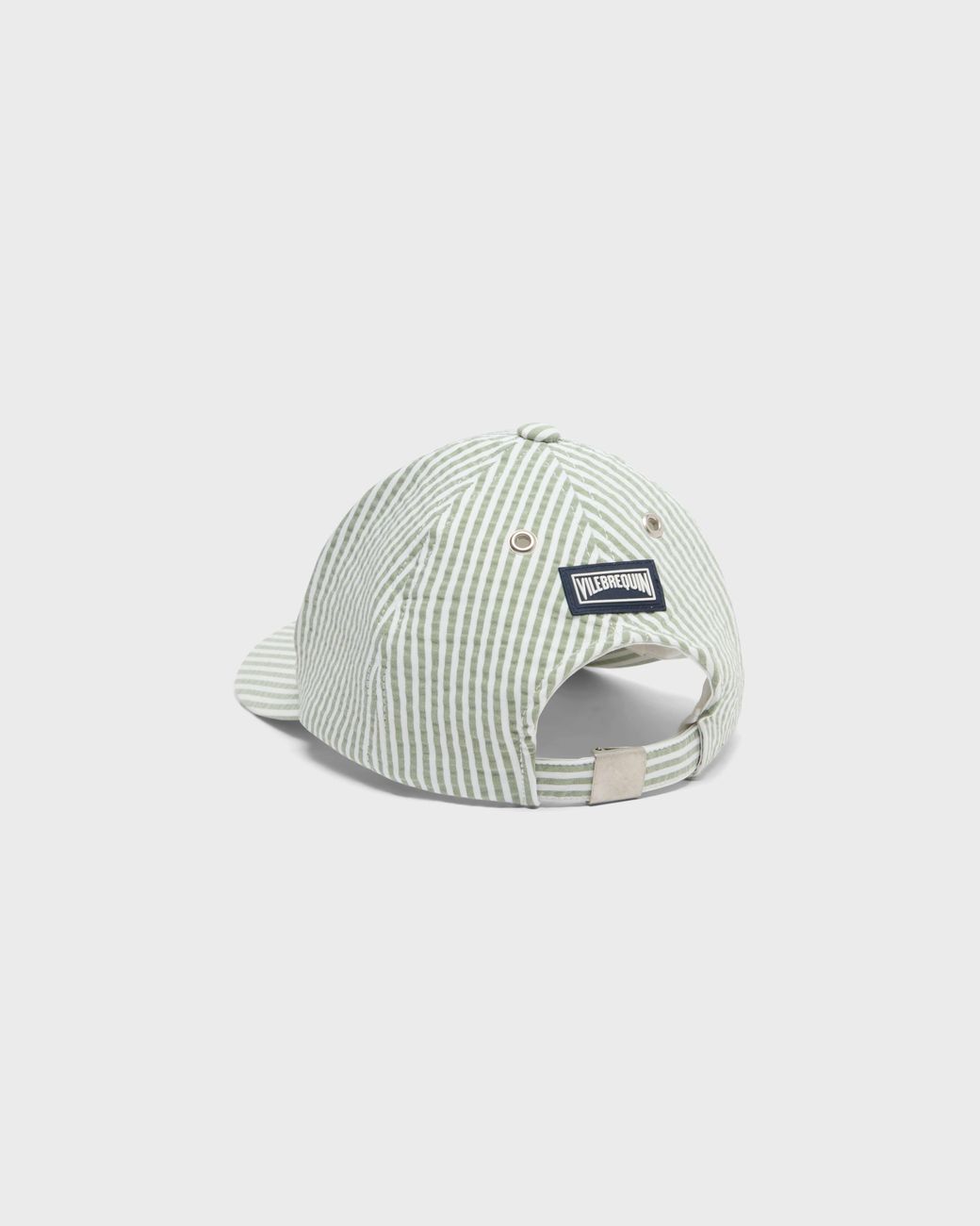 Vilebrequin White Seersuckers Stripes Cap for men