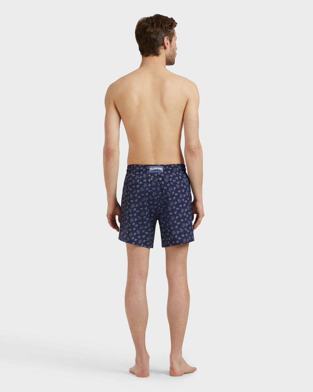 Vilebrequin Blue Ultrafine Wool Swim Shorts Ronde Des Tortues for men