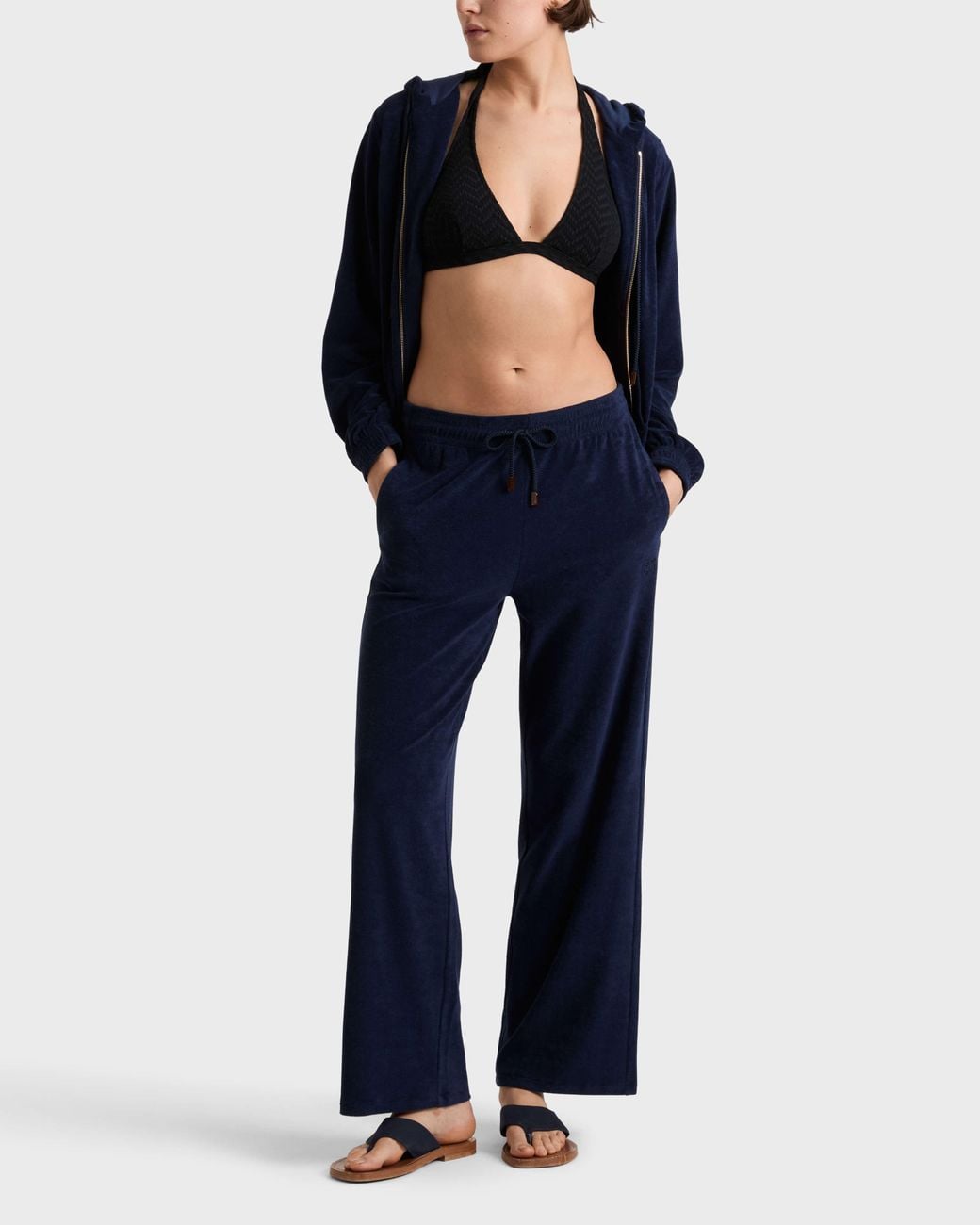 Vilebrequin Blue Terry Pants Solid