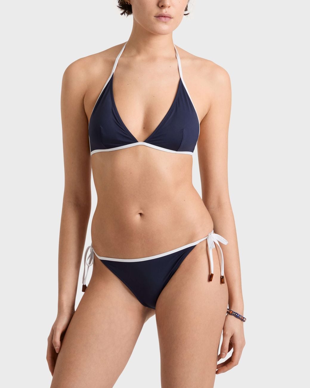 Vilebrequin Blue Side Tie Bikini Bottom Solid