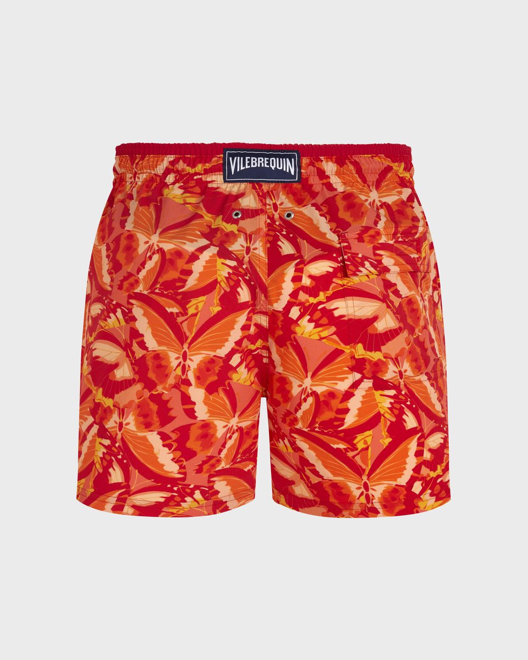 Vilebrequin Red Stretch Swim Shorts Dama Pintada for men