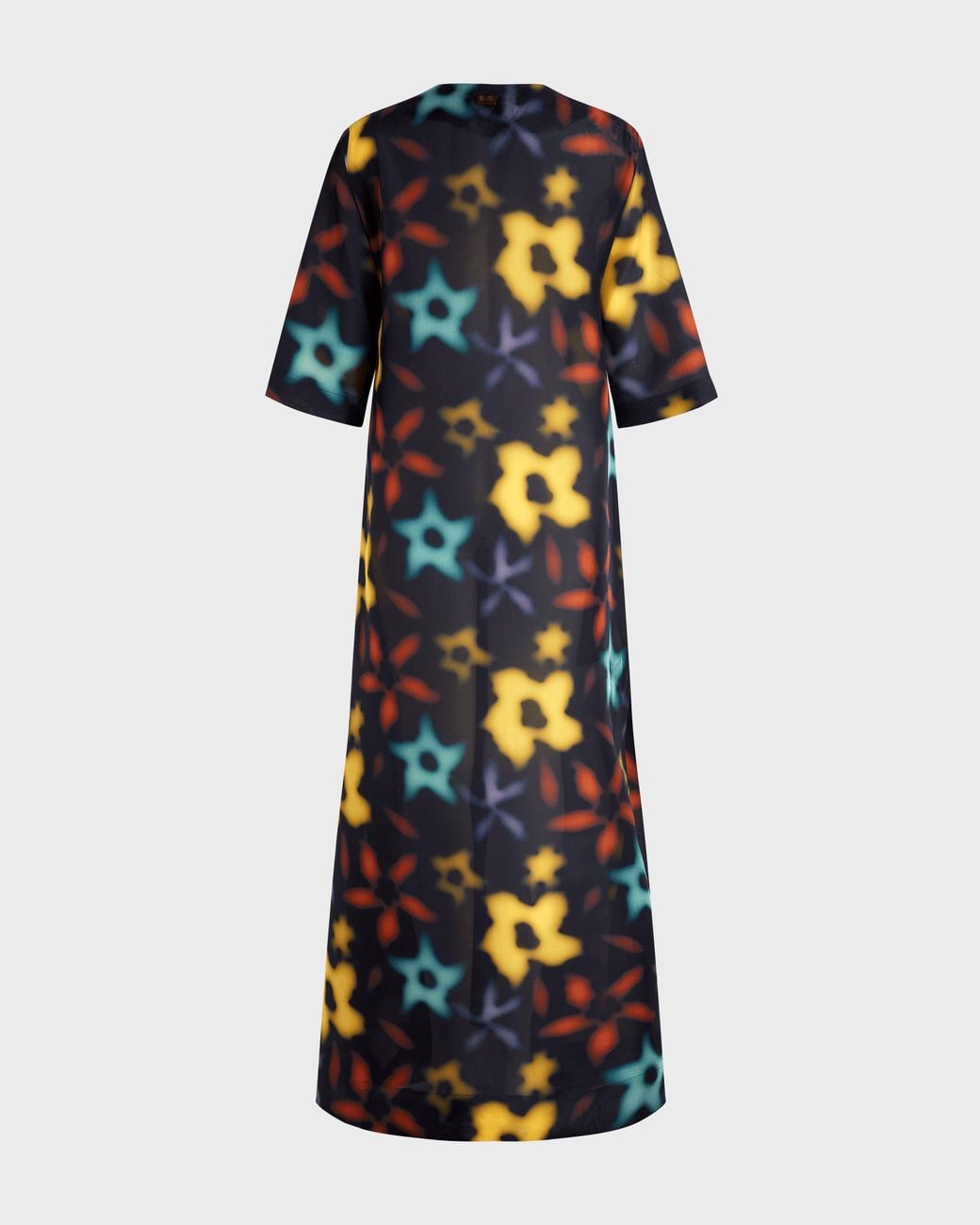 Vilebrequin Black Silk Kaftan Blurred