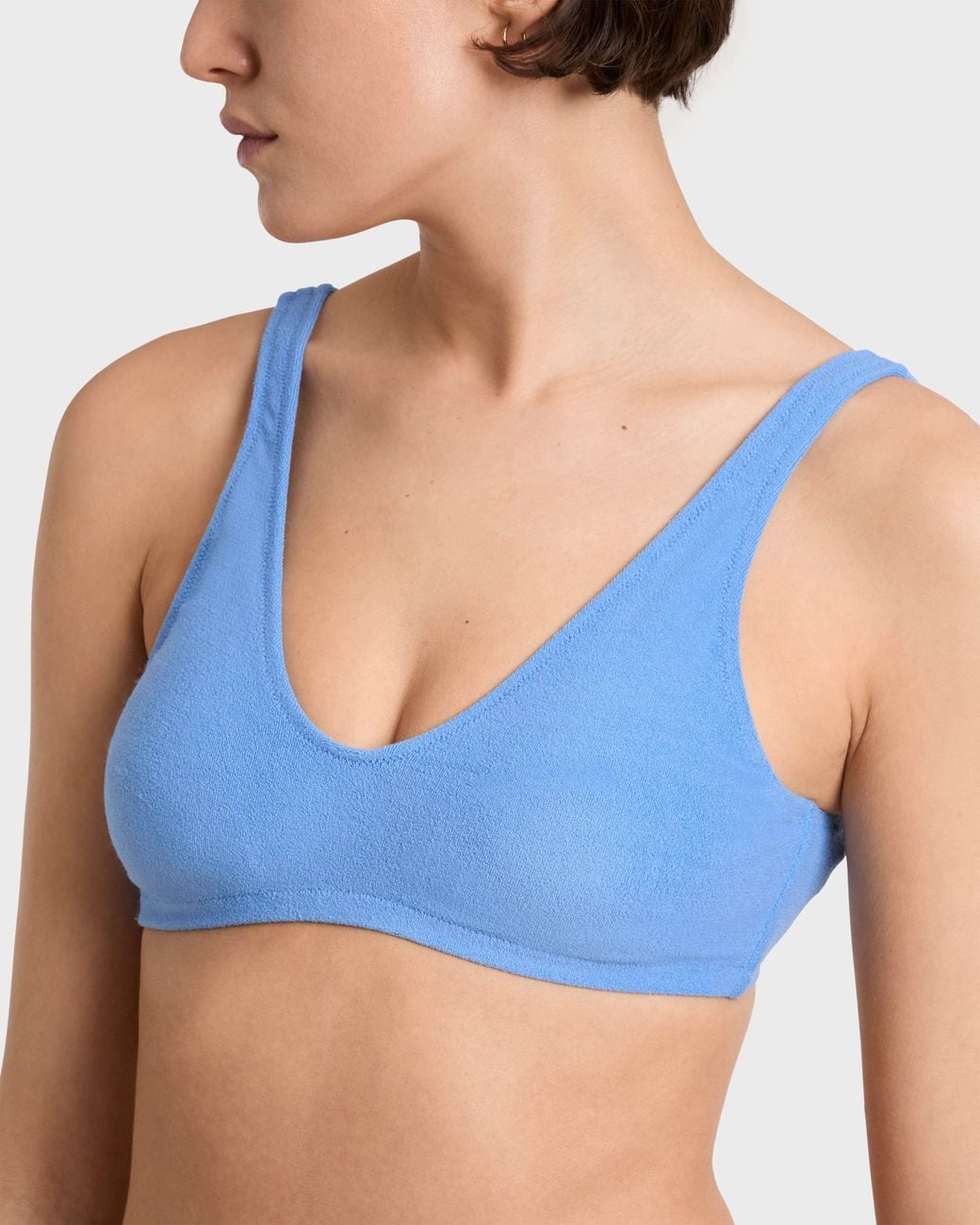 Vilebrequin Blue Terry Bikini Top Solid