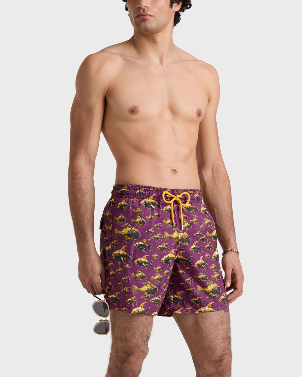 Vilebrequin Red Swim Shorts Meca Fish for men