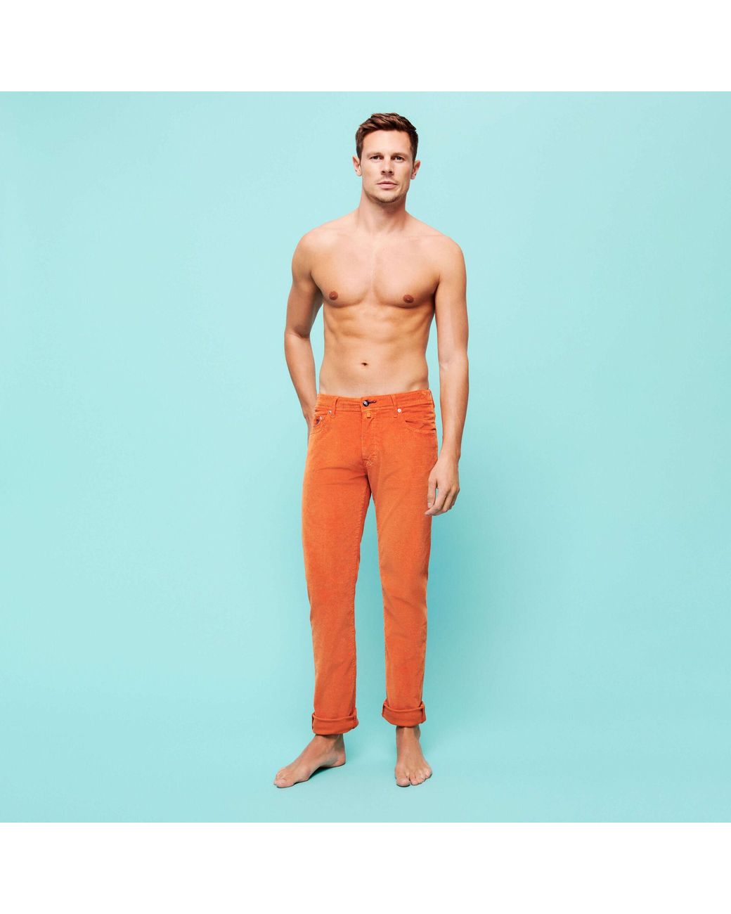 Vilebrequin Corduroy 1500 Lines Pants Solid in Red for Men | Lyst Australia