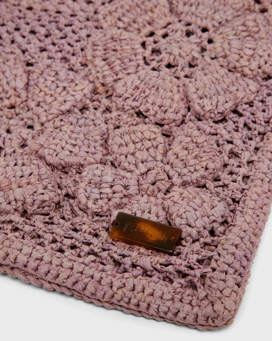Vilebrequin Pink Raffia Pouch