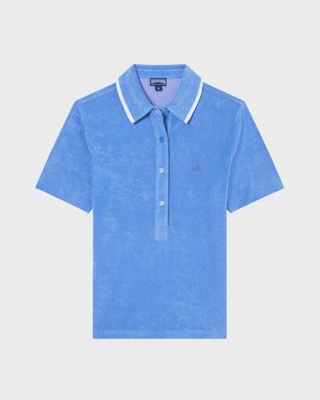 Vilebrequin Blue Terry Polo Solid