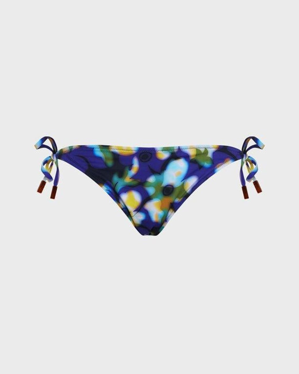 Vilebrequin Blue Side Tie Bikini Bottom Frangipanier Trouble
