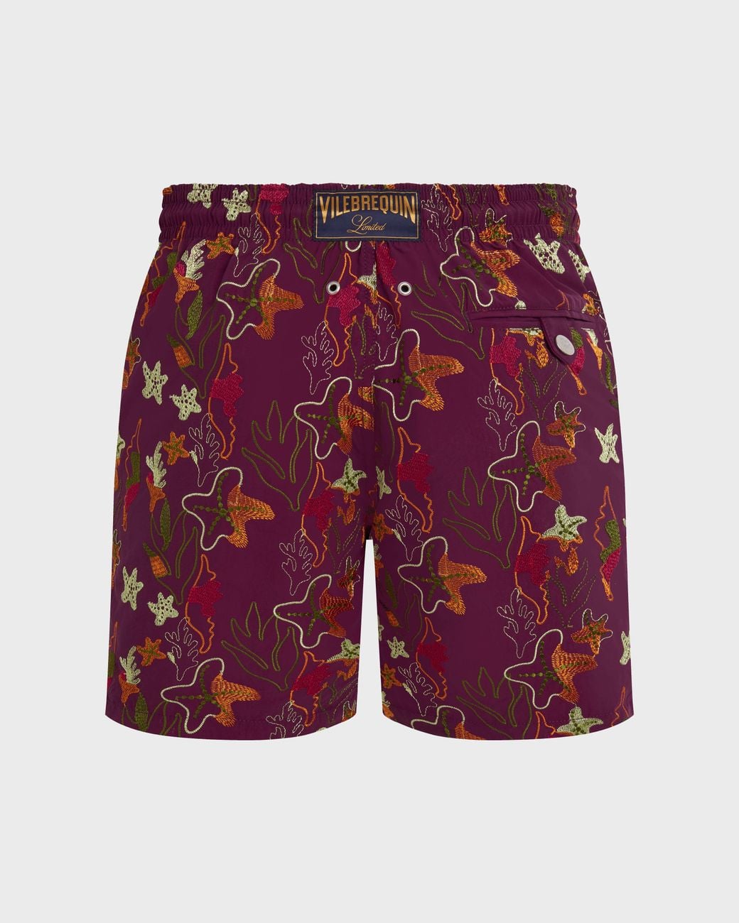 Vilebrequin Embroidered Swim Shorts Seaweed for men