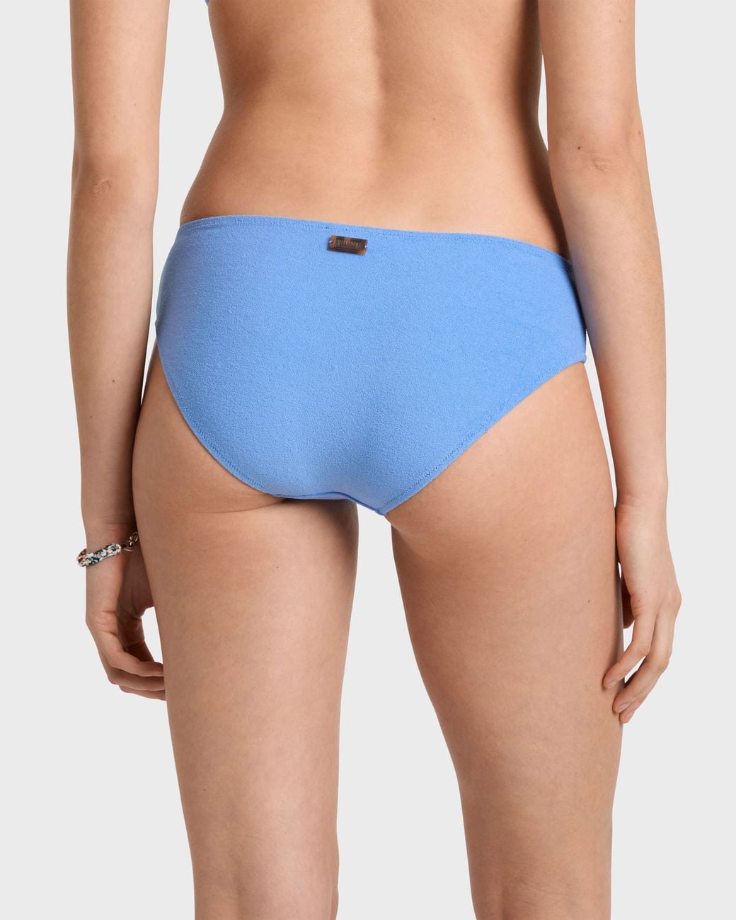Vilebrequin Blue Terry Bikini Bottom Solid