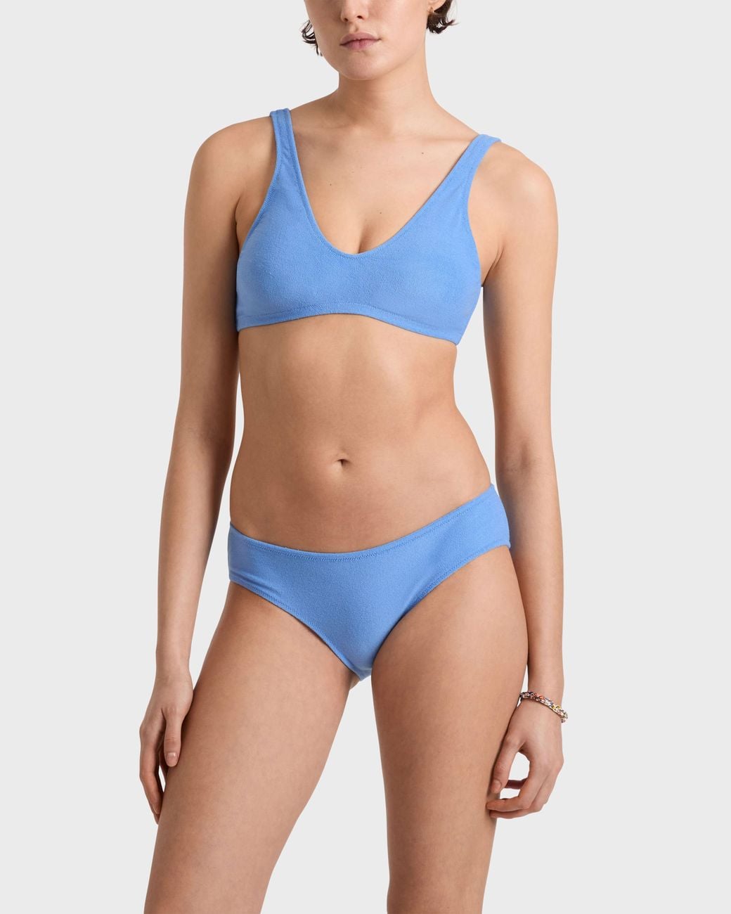Vilebrequin Blue Terry Bikini Top Solid