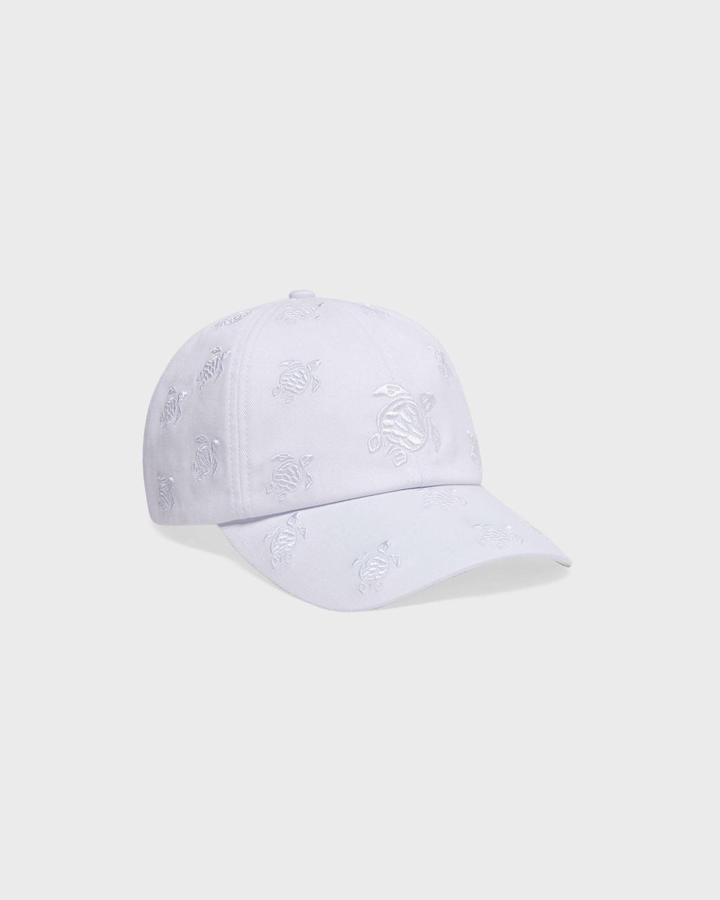 Vilebrequin White Embroidered Cap Turtles All Over for men