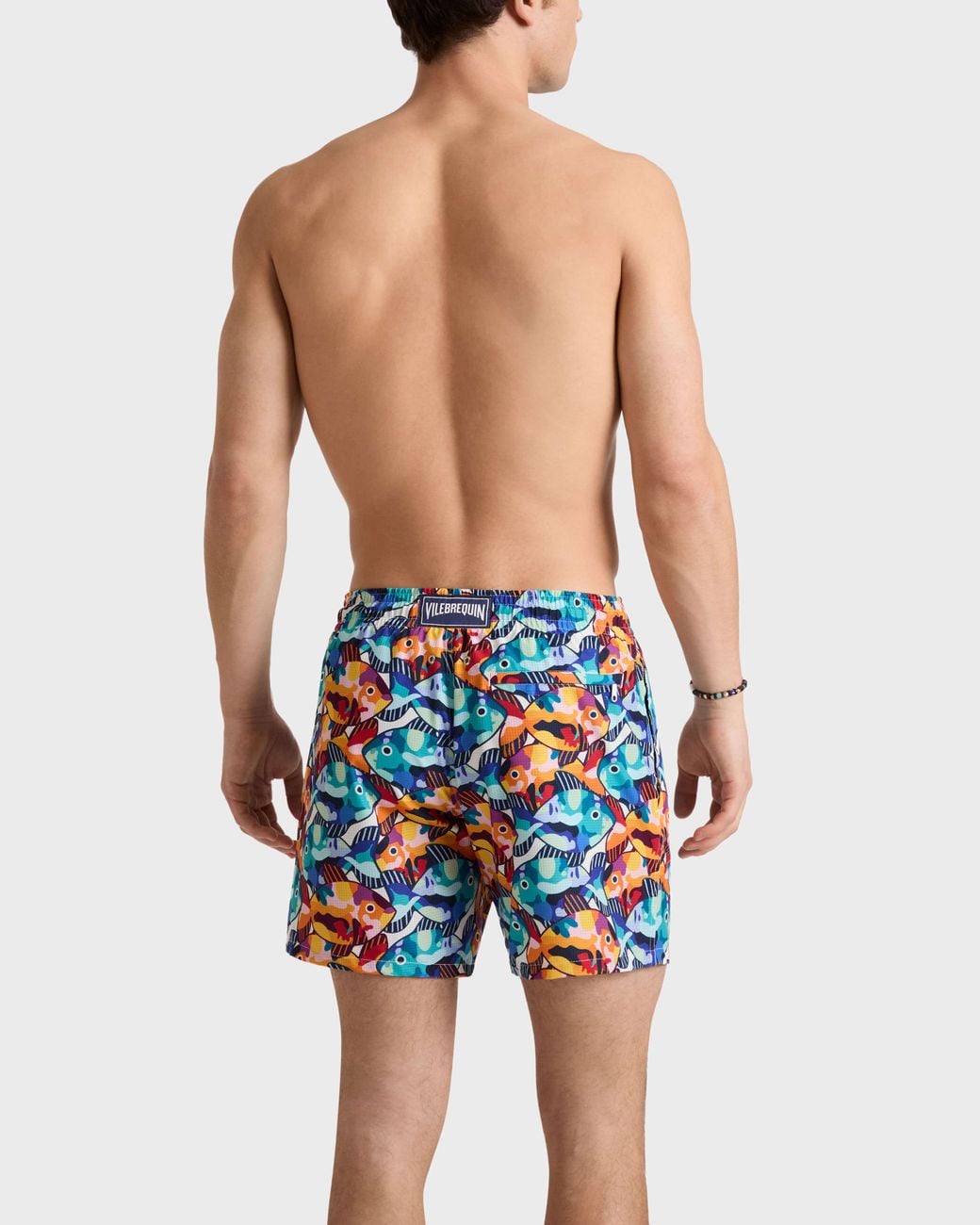 Vilebrequin Blue Micro-Perforated Ultra-Light And Packable Swim Shorts Pacu for men