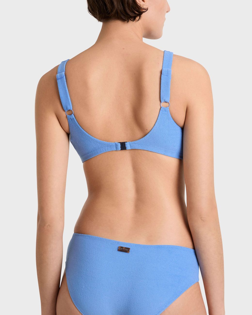 Vilebrequin Blue Terry Bikini Top Solid