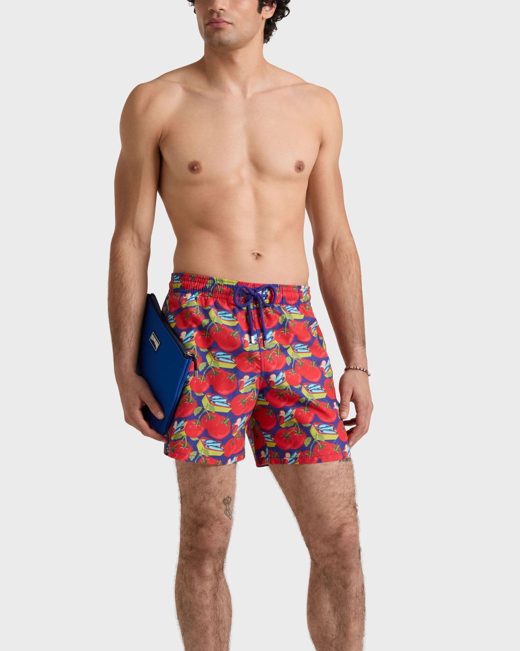 Vilebrequin Red Swim Shorts Sardine And Tomato for men