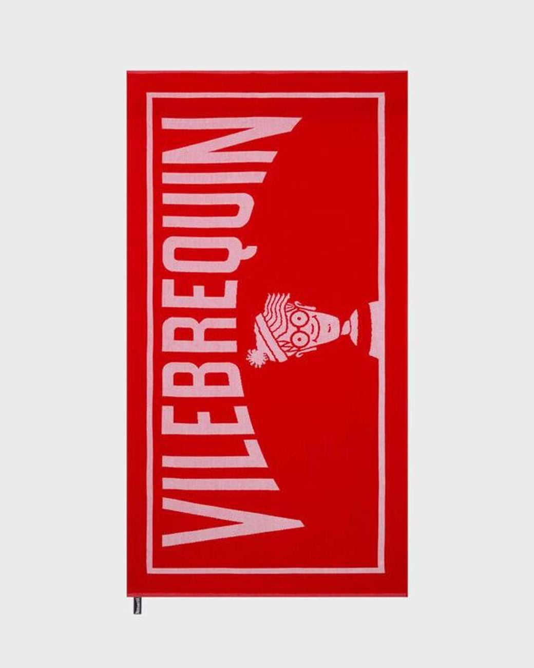 Vilebrequin Red Cotton Jacquard Beach Towel