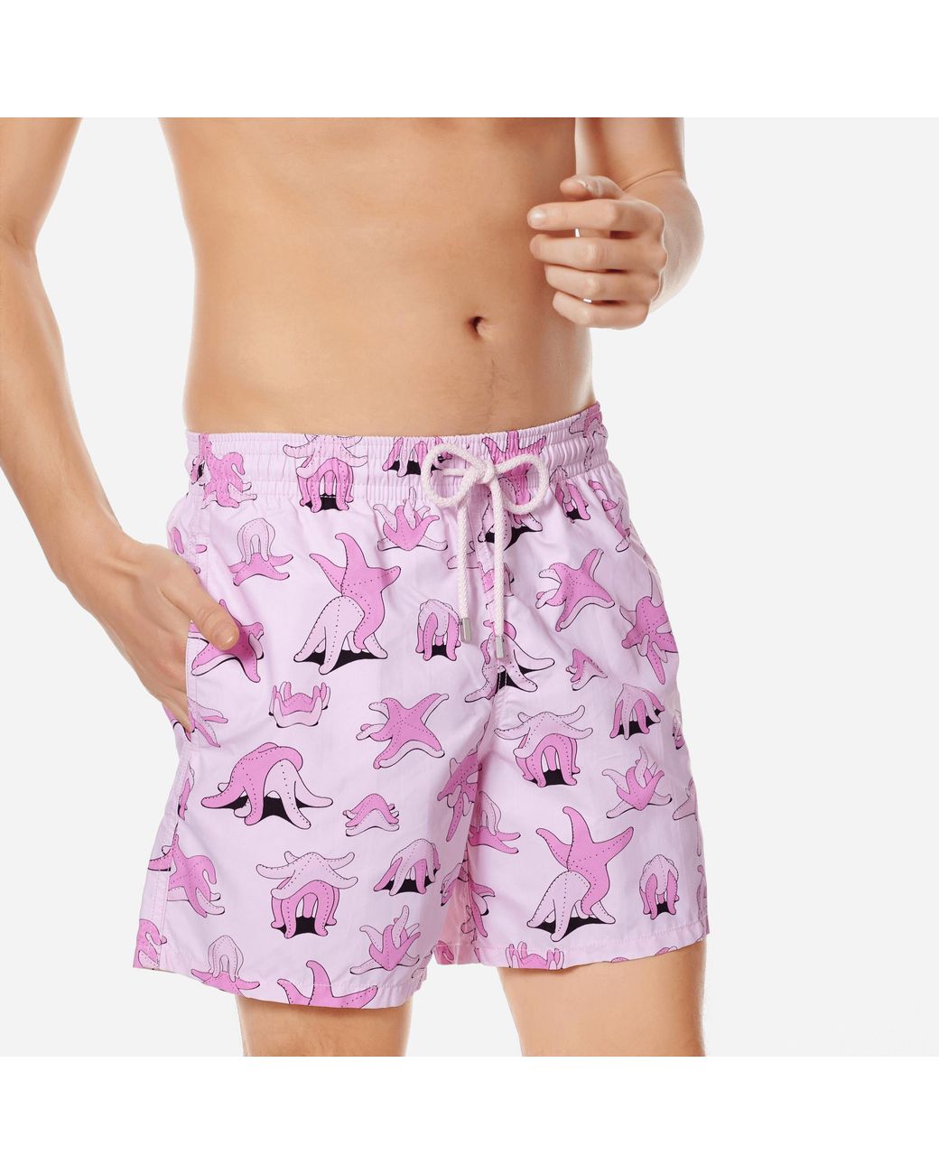 Women Swim Short Valentine Stars