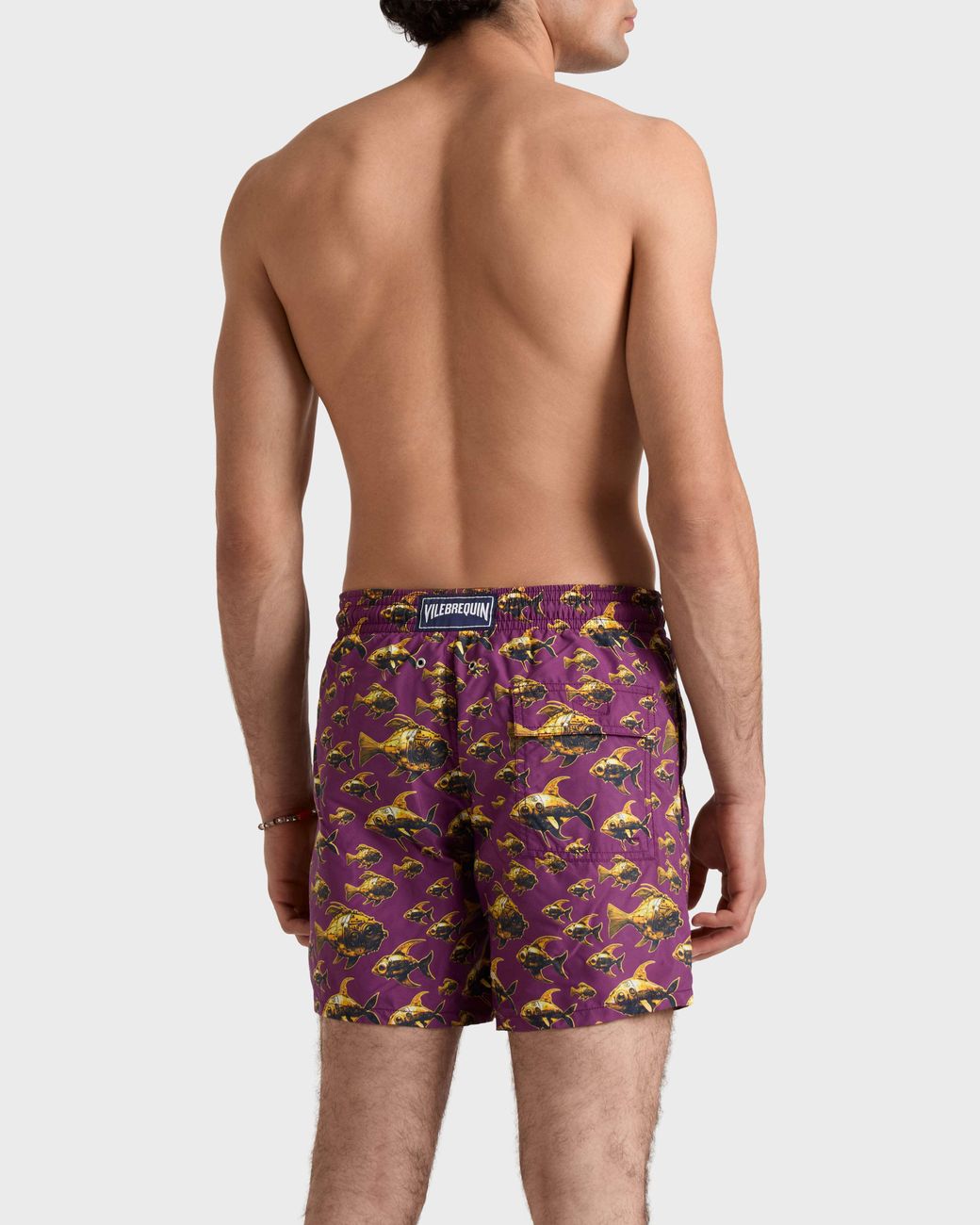 Vilebrequin Red Swim Shorts Meca Fish for men