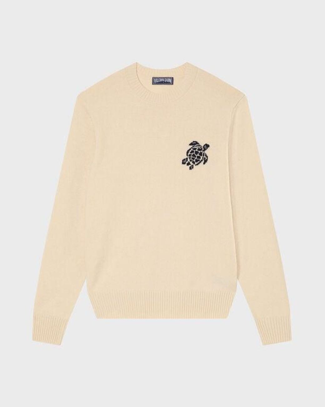 Vilebrequin Natural Wool And Cashmere Pullover Turtle for men