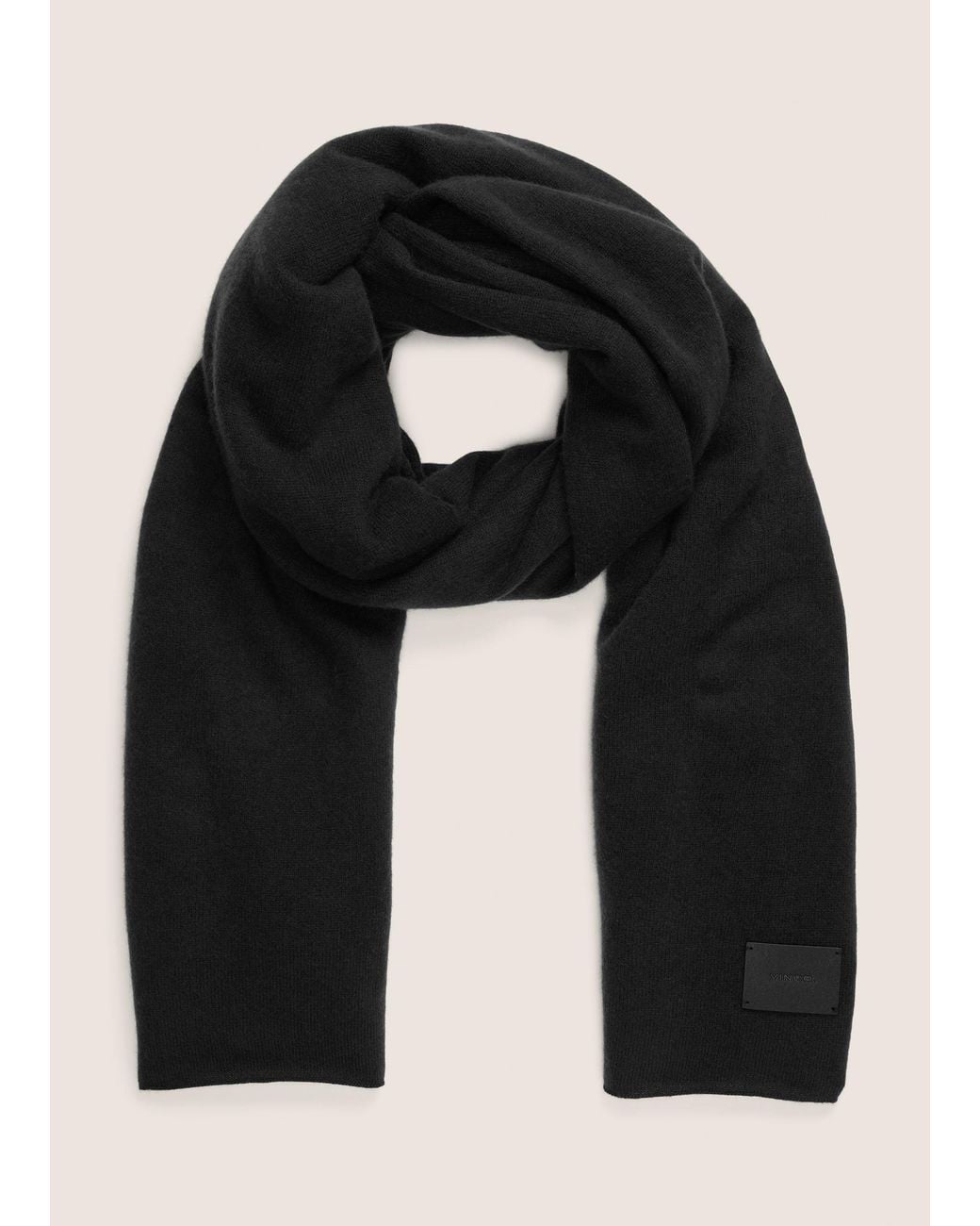 Vince Black Lightweight Plush Cashmere Blanket Wrap