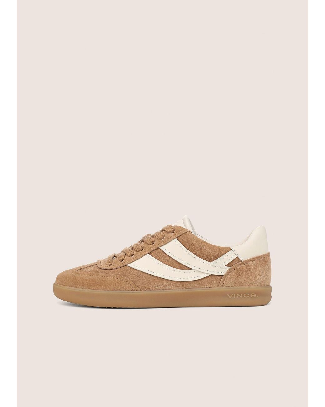 Vince Natural Oasis Suede & Leather Sneaker