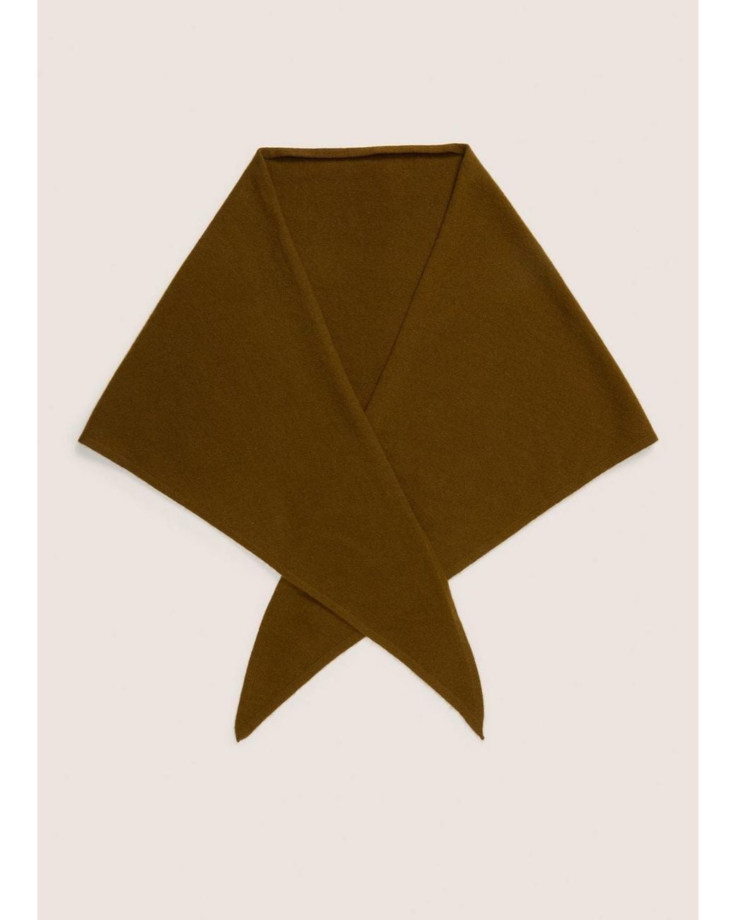 Vince Natural Cashmere Triangle Scarf, Ms Ochre