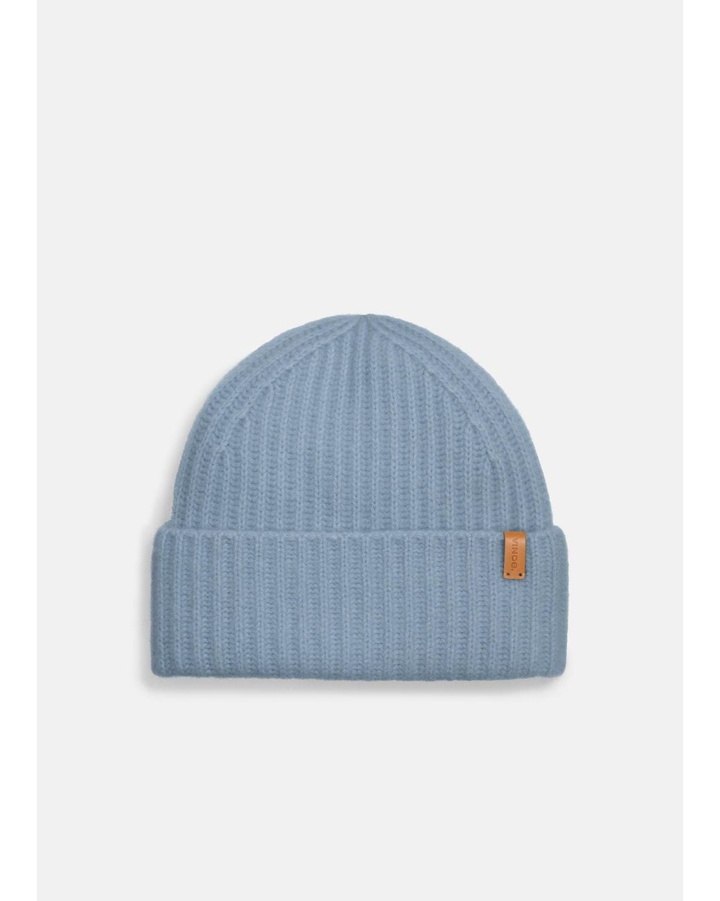 Vince Blue Plush Cashmere Chunky-Knit Beanie