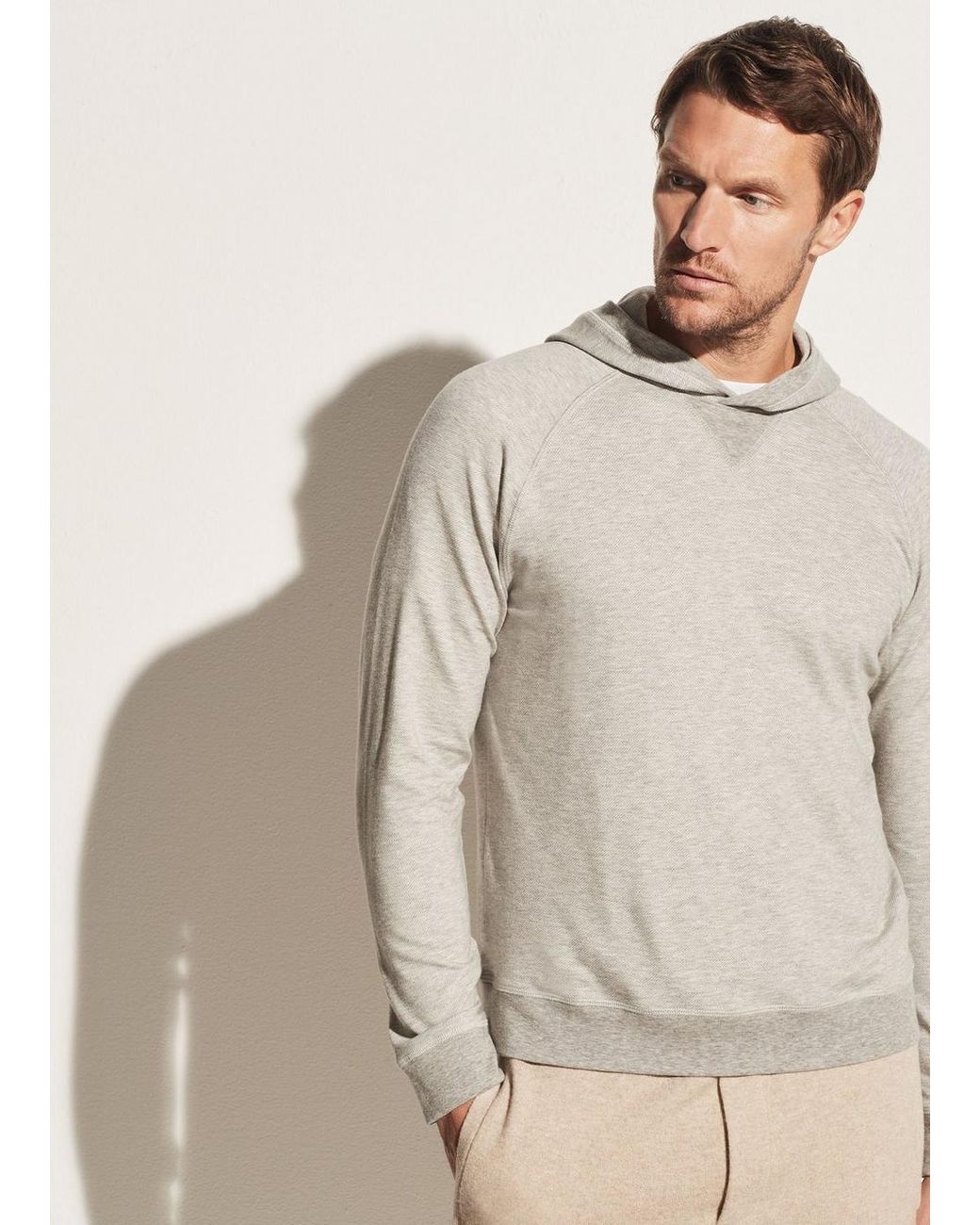 vince cashmere linen popover