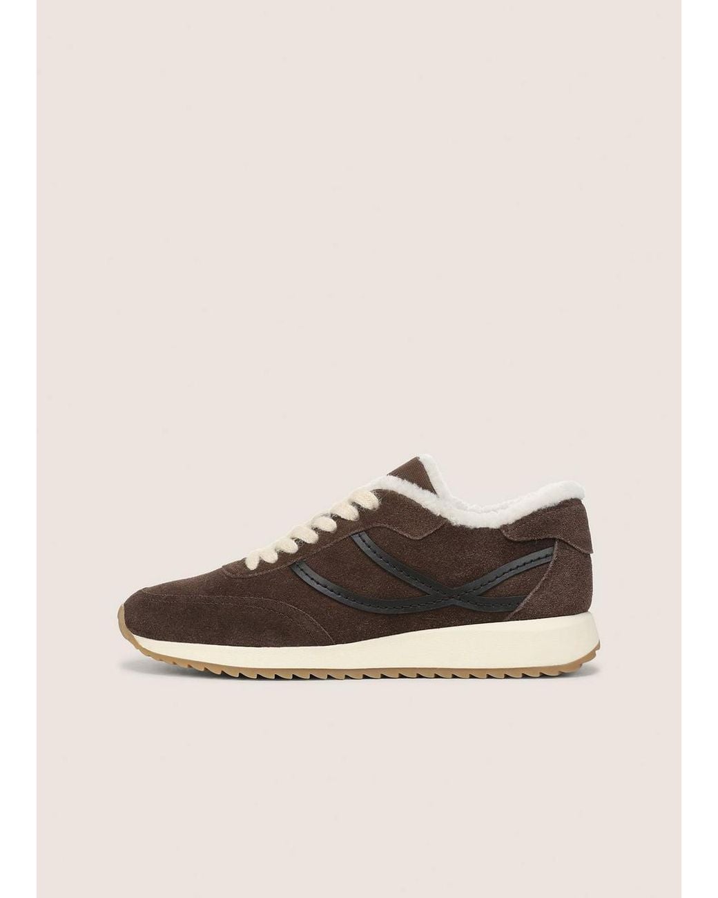 Vince Natural Santa Monica Shearling Sneaker