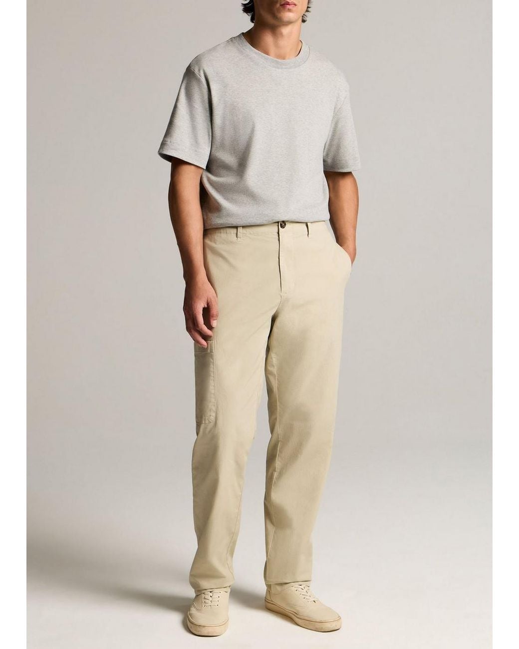 Vince Natural Owen Athletic Stretch-Cotton Side-Pocket Trouser for men