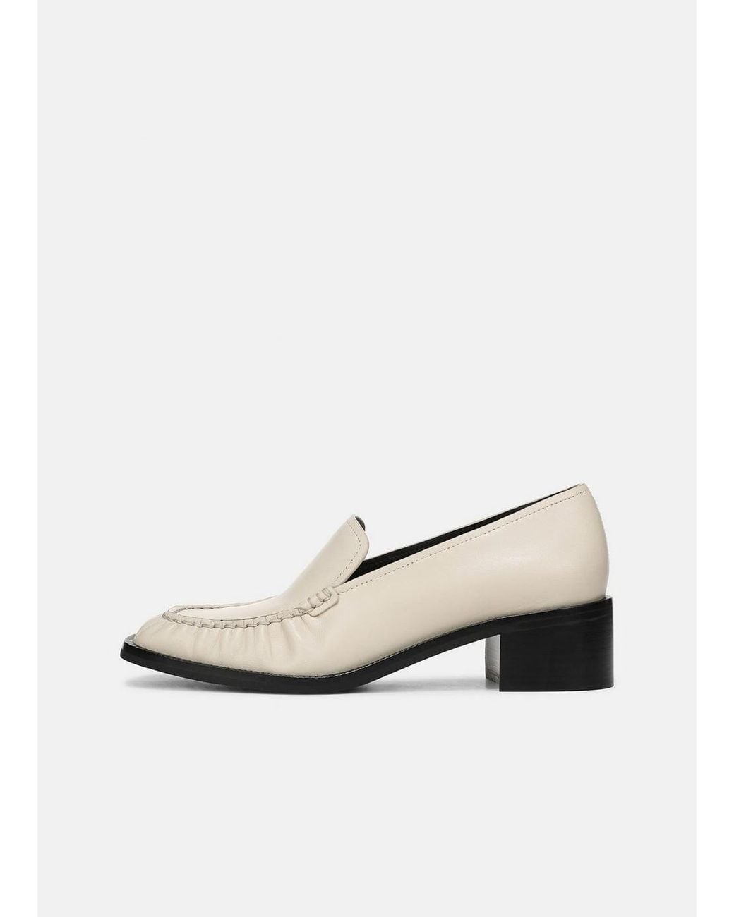 Vince White Larose Leather Heeled Loafer