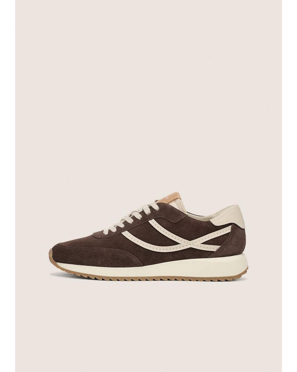 Vince Natural Santa Monica Suede Sneaker