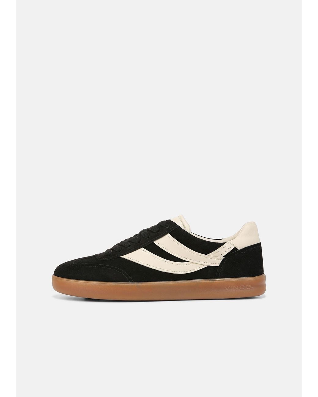 Vince White Oasis Leather Sneaker, Black, Size 13 for men