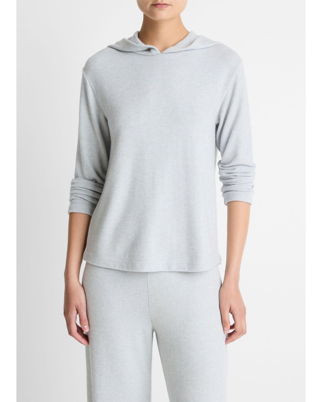 Vince Gray Cozy Long-Sleeve Hoodie