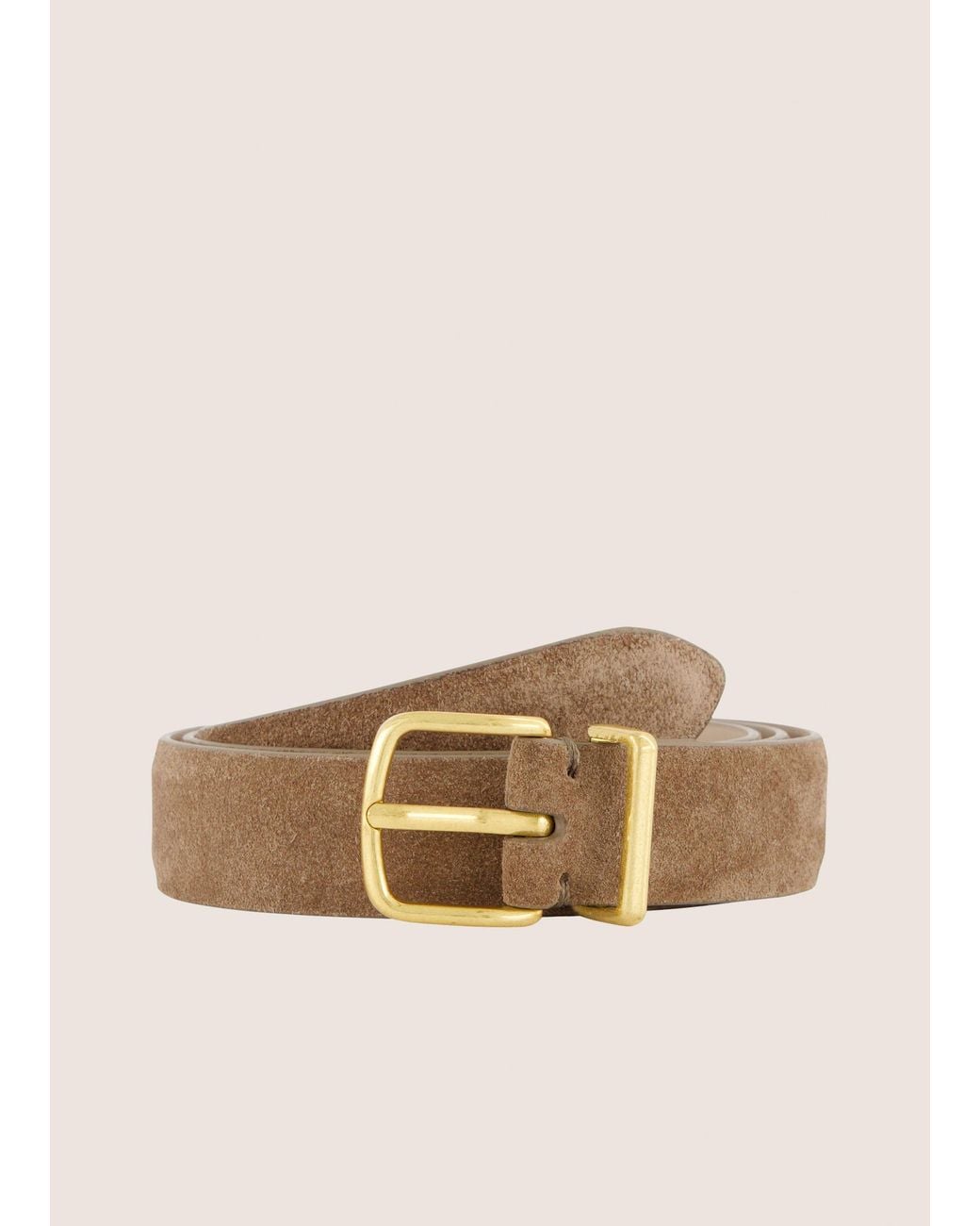 Vince Natural Kaia 25Mm Suede Belt