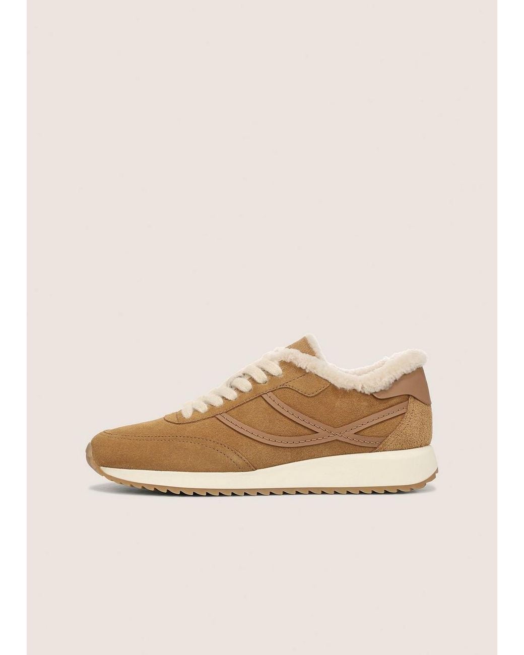 Vince Natural Santa Monica Shearling Sneaker