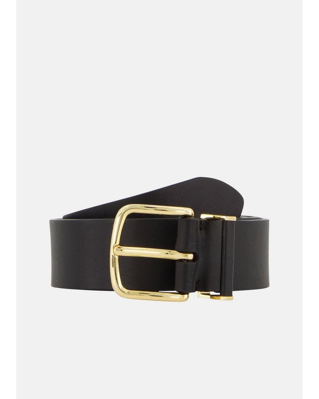 Vince Black Kaia 32Mm Leather Belt