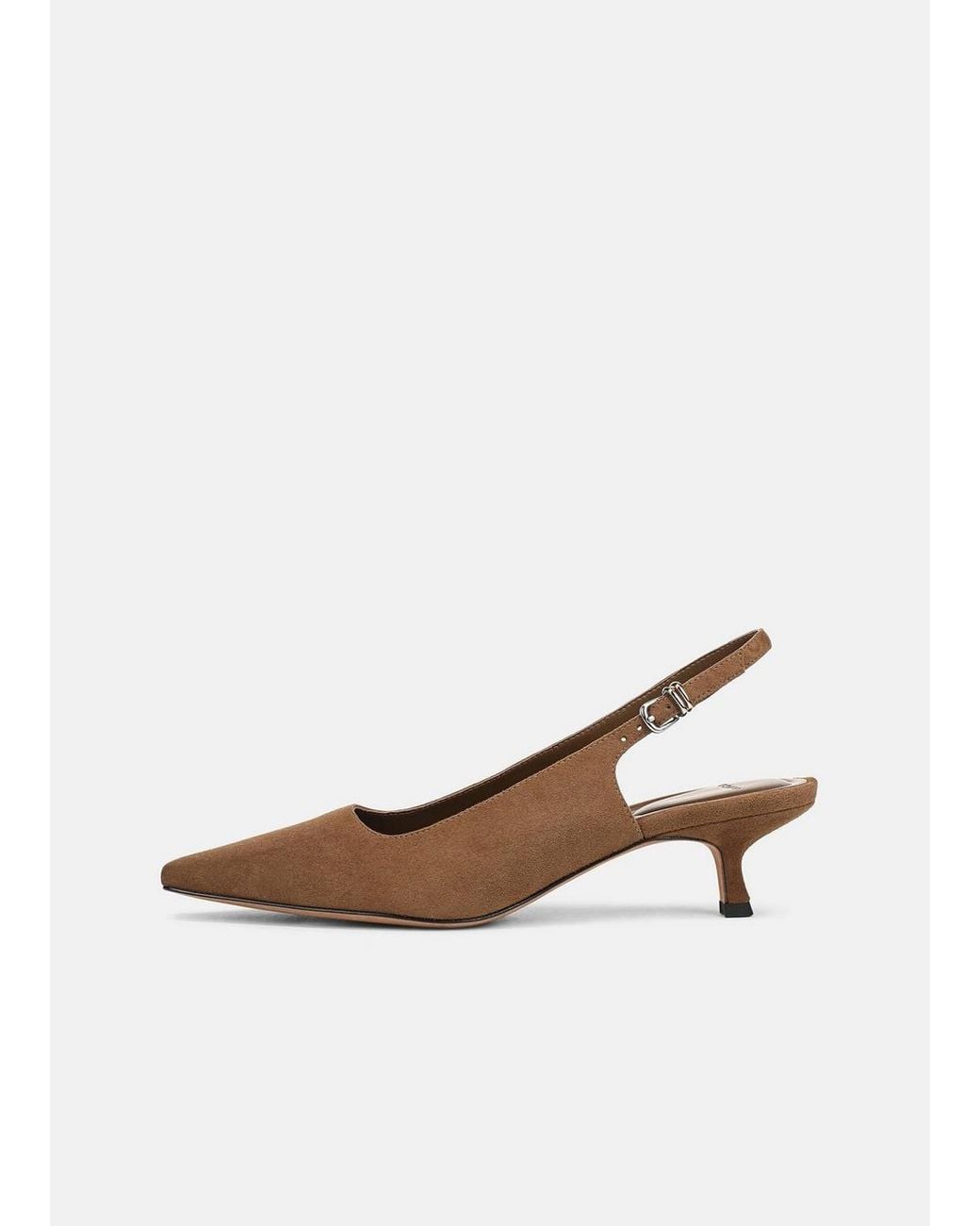Vince White Sabra Suede Slingback Heel