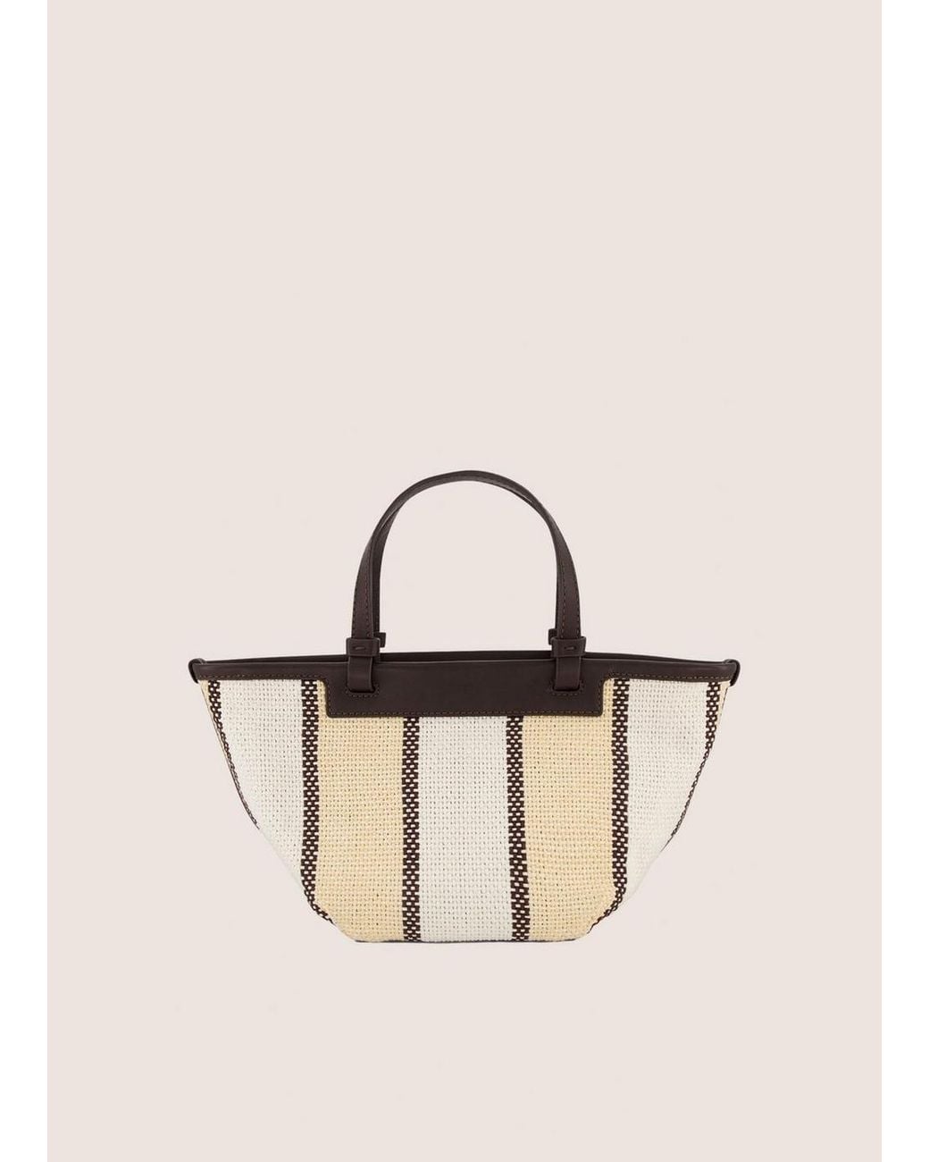 Vince Natural Marin Woven Cotton Mini Tote