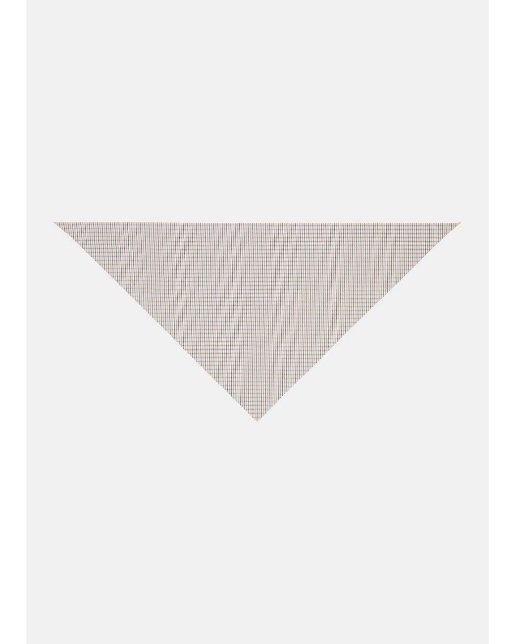 Vince White Gardener's Check Cotton Headkerchief